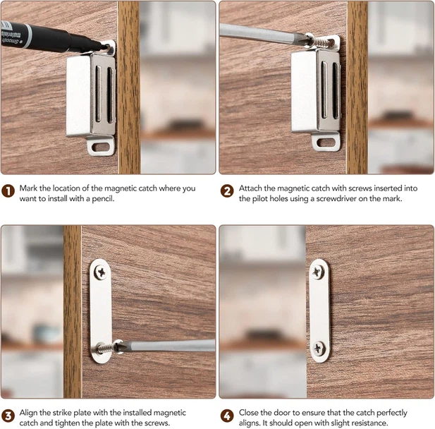 Magnetic Door Catch Installation Steps Magnetic Door Catch Installation Steps