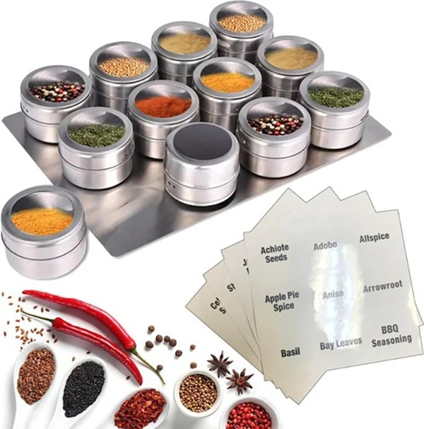 fridge-mounted spice rack